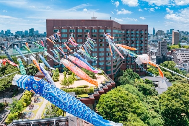 日本人なら一度は見るべし!世界に誇る圧巻の光景、「鯉のぼり祭り」 椿山荘 100旒 鯉のぼり