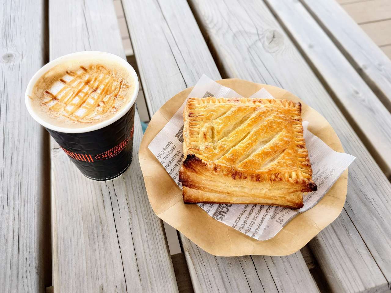 茨城県ひたちなか市・「ほしいも神社」境内のカフェ「cafe kuil」ポテトパイ