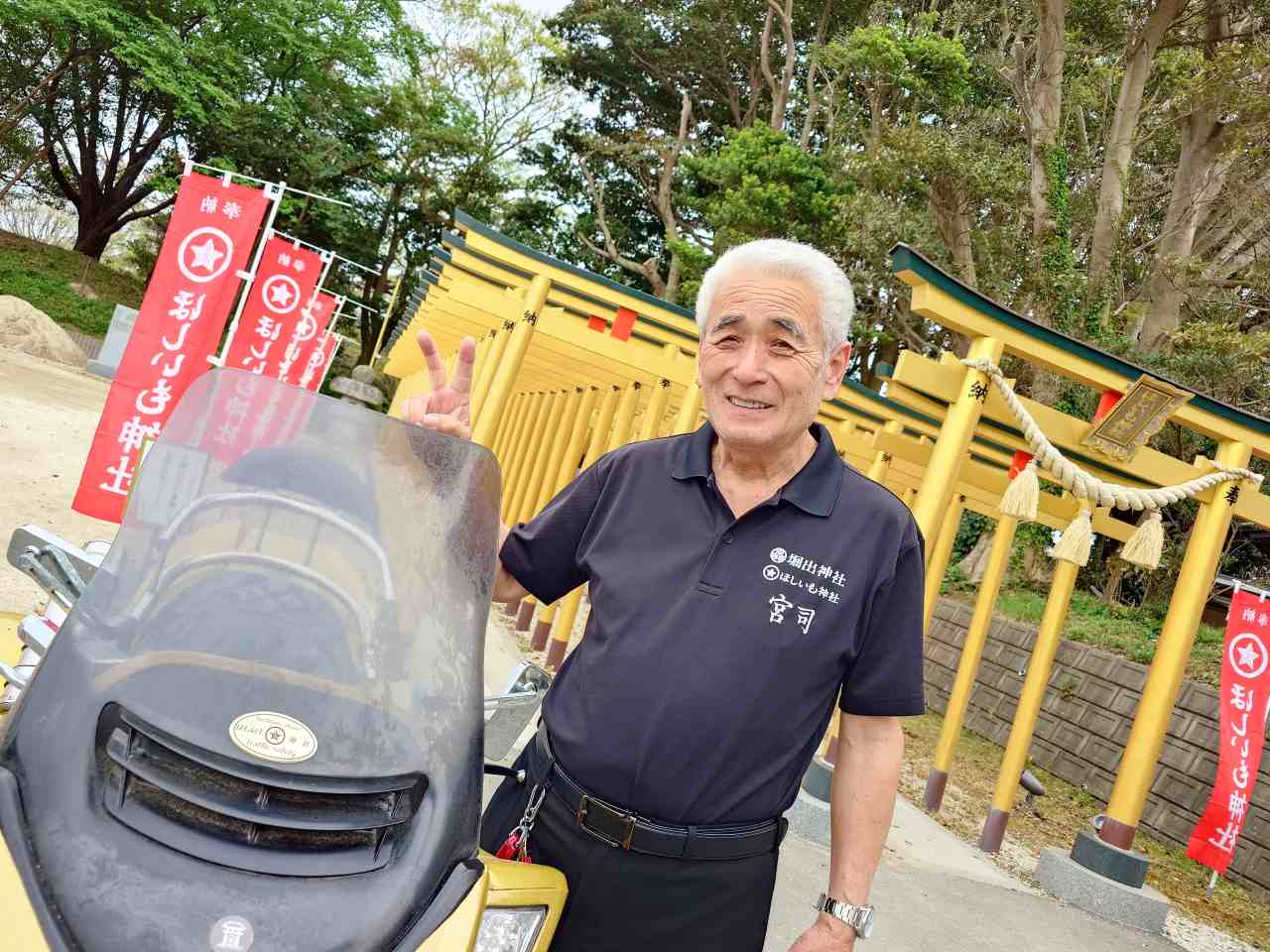 茨城県ひたちなか市・「堀出神社・ほしいも神社」宮司の宮本さん
