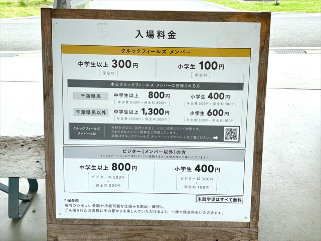 クルックフィールズ　料金