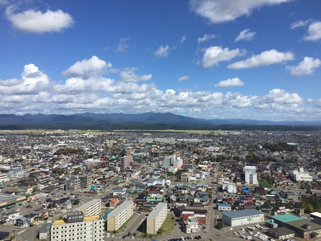 「道の駅あきた港ポートタワーセリオン」市街地