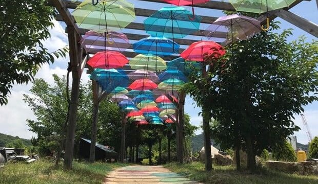 LGB☆傘 アンブレラ 淡路島】梅雨の空を彩る7色の傘「アンブレラスカイ2025」開催