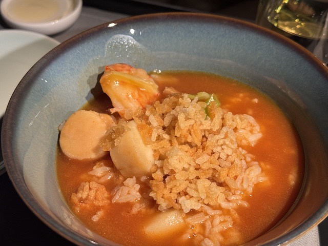 キャセイパシフィック　ビジネスクラス　アリアスイート　機内食　ロブスター