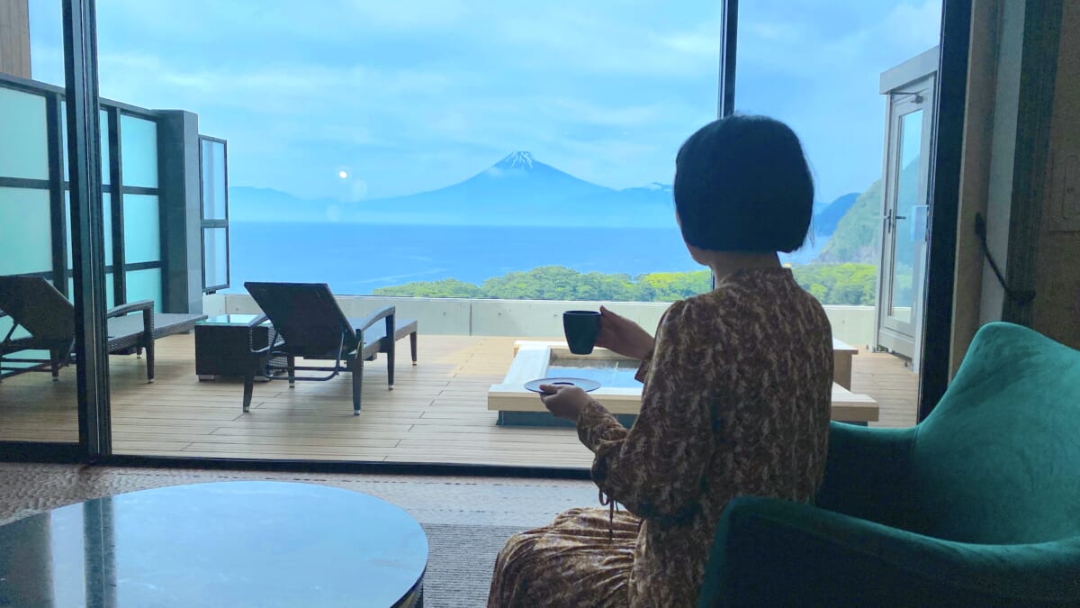 富士青藍 客室からの富士山