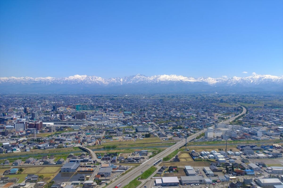 富山　空撮