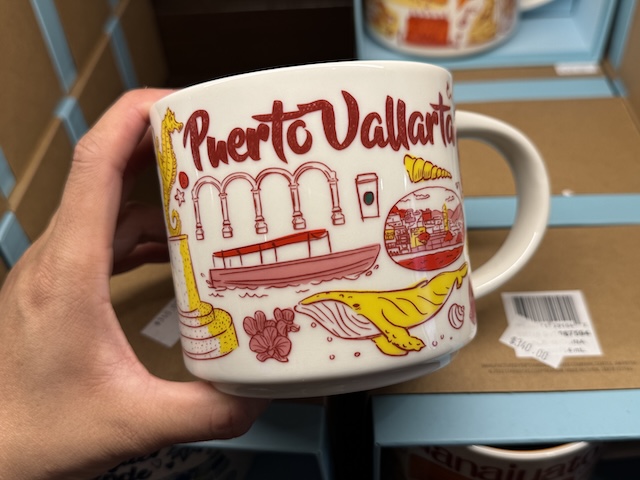 メキシコ　ご当地マグ　メキシコシティ空港　プエルト・バジャルタ