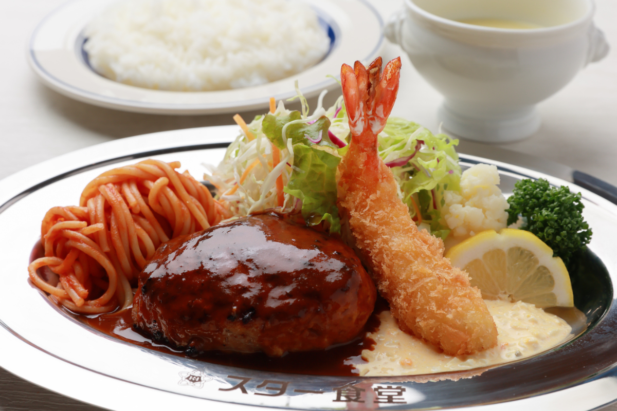 【看板メニューはハンバーグとエビフライ】「京都洋食 スター食堂 烏丸分店」オープン！プリンやクリームソーダも