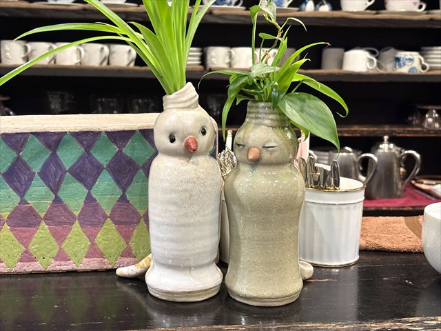 古瀬戸珈琲店 鳥の花瓶