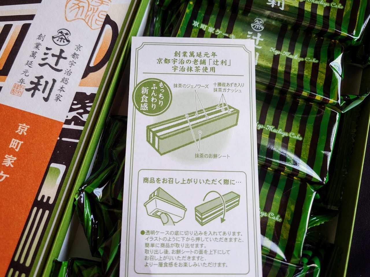 京都府宇治市・辻利「京町家ケーキ」食べ方のメモ
