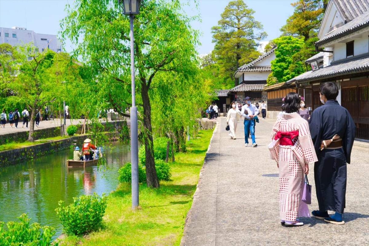 岡山の倉敷美観地区