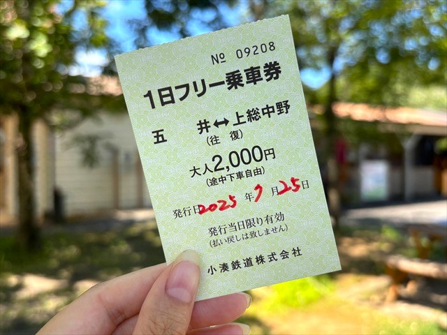 小湊鉄道 1日フリー切符