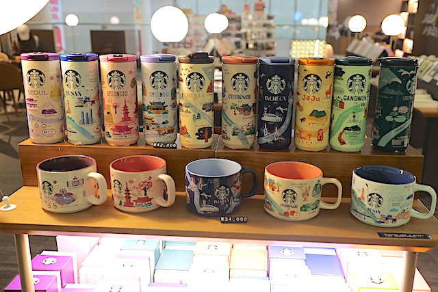 韓国　スタバ　仁川空港　ご当地　アンニョン