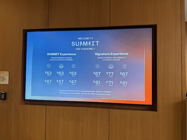 SUMMIT One Vanderbilt ニューヨーク　展望台　チケット代