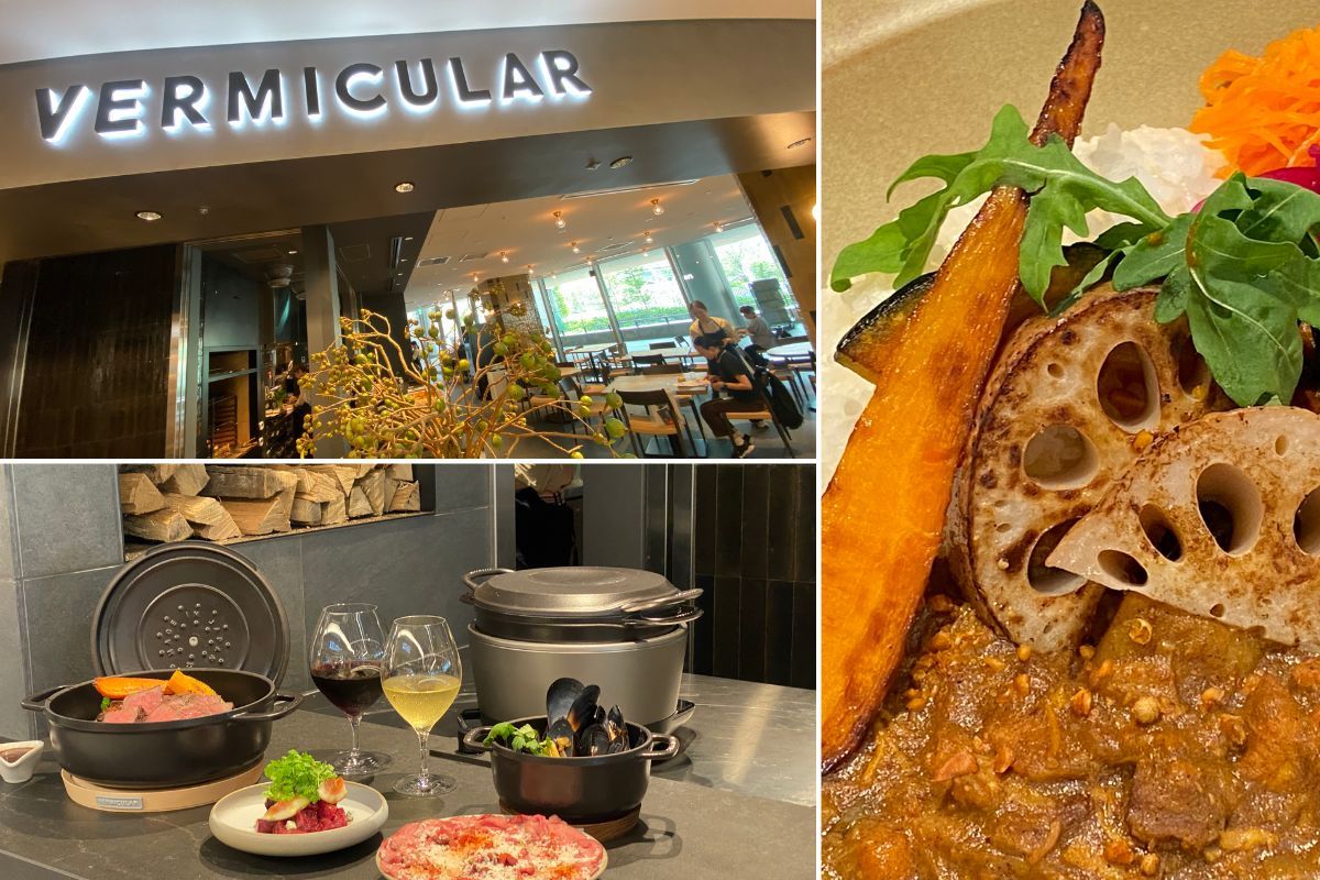 VERMICULAR RESTAURANT THE FOUNDRY　NEWoMan TAKANAWA（バーミキュラ レストラン ザ ファウンダリー　ニュウマン高輪店）外観　内観　料理