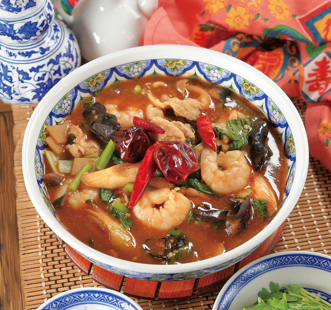 【期間限定！中国ラーメン揚州商人の秋メニュー】「海南海老炒麺＜かいなんえびちゃーめん＞」と選べる2種の辛さ「麻辣麺」が登場