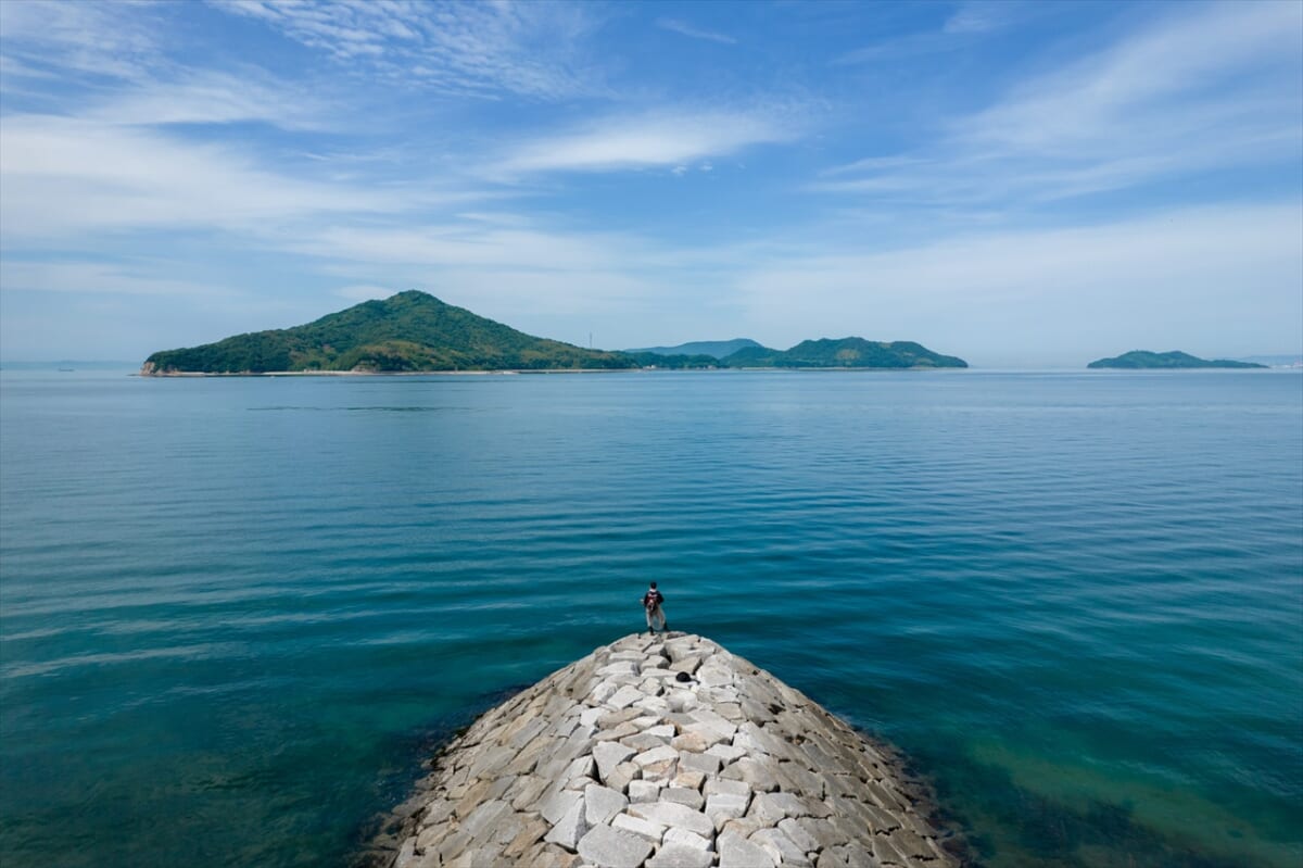 荘内半島からの景色