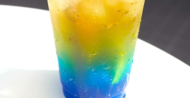 【東京ディズニーランドソフトランディング限定】絶対欲しい！合言葉でもらえるコーンチップスギャラクティック・ブリーズ（レモンティー＆ブルーゼリー）アップ