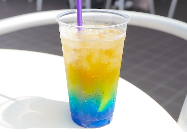 【東京ディズニーランドソフトランディング限定】絶対欲しい！合言葉でもらえるコーンチップス　ギャラクティック・ブリーズ（レモンティー＆ブルーゼリー）