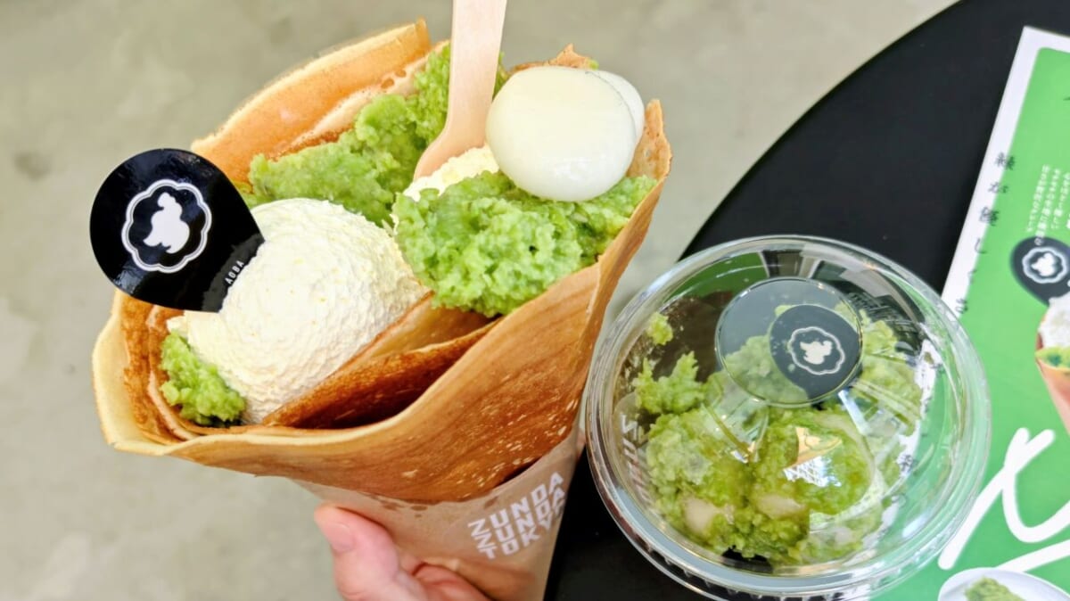 【ずんだスイーツが今熱い！】食感異なる2種のクレープが人気「ZUNDA ZUNDA 代官山店」シェイクやソフトクリームも