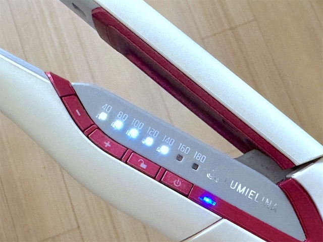 ストレートアイロン140度　2