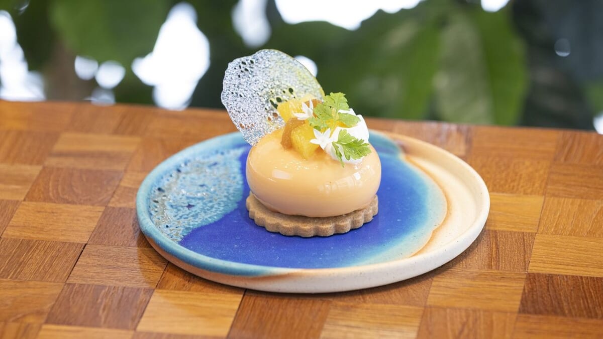 黒糖とパイナップルのムース