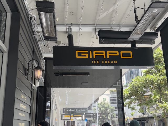 ニュージーランド　オークランド　アイスクリーム　Giapo　外観