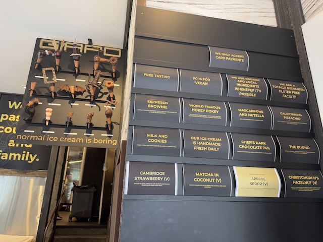 ニュージーランド　オークランド　アイスクリーム　Giapo　フレーバー