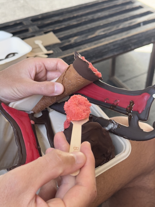 ニュージーランド　オークランド　アイスクリーム　Giapo　食べ方