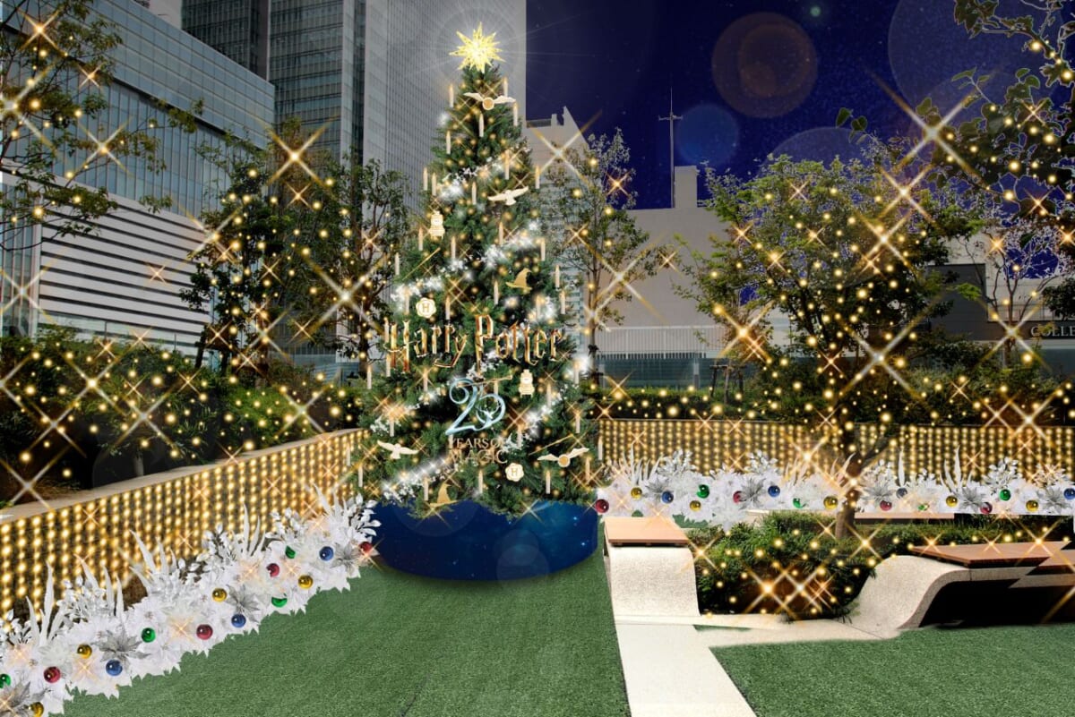 【大名古屋ビルヂングのクリスマスイルミネーション】映画公開25周年記念「ハリー・ポッターの魔法クリスマス」開催