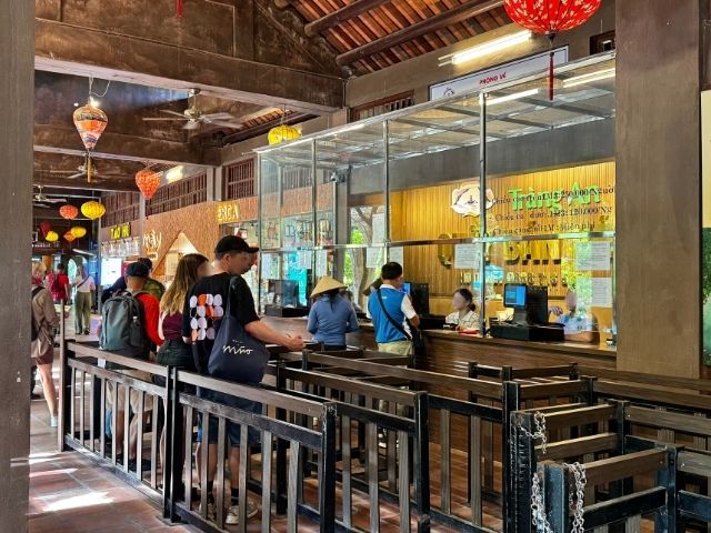 チャンアン手漕ぎボートクルーズ　チケット売り場