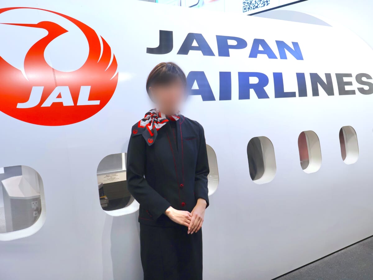 制服体験中の自分（ぼかし修正後）