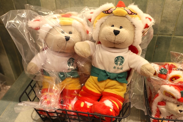 シンガポール 37スミスストリート店 チャイナタウン スターバックス ぬいぐるみ ベアリスタ