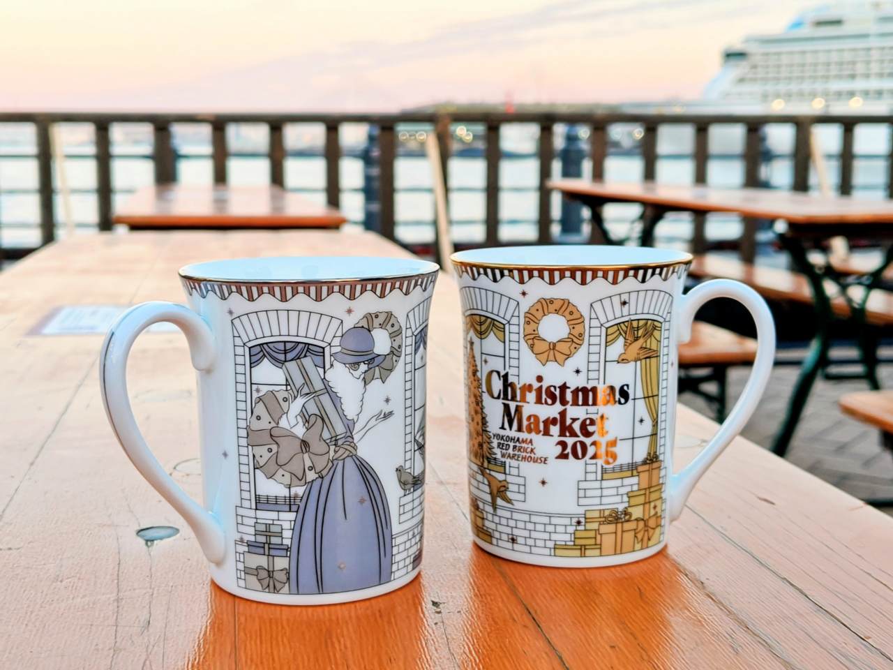 神奈川県横浜市・2025年11月21日(金)~2025年12月25日(木)「Christmas Market in 横浜赤レンガ倉庫」ノリタケ「プレミアムマグカップ」