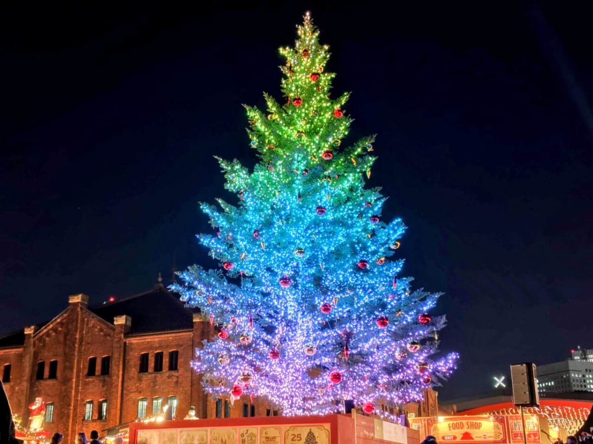 神奈川県横浜市・2025年11月21日(金)~2025年12月25日(木)「Christmas Market in 横浜赤レンガ倉庫」クリスマスツリー2