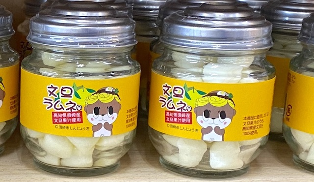 道の駅「かわうその里すさき」はしんじょう君グッズ満載！　文旦ラムネ