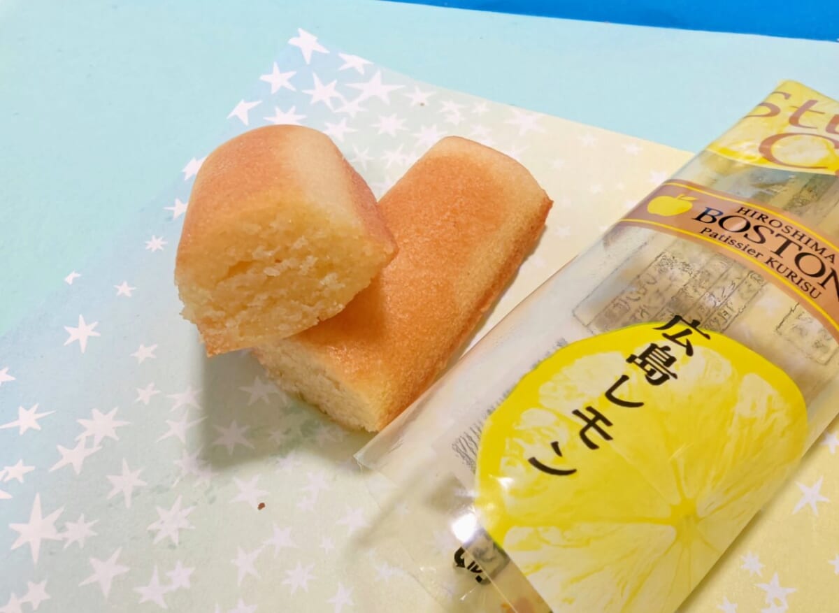 広島県広島市・広島駅「みやげ街道エキエ広島店」広島レモンケーキ／ボストン（BOSTON）「広島レモンスティック ミニ」2