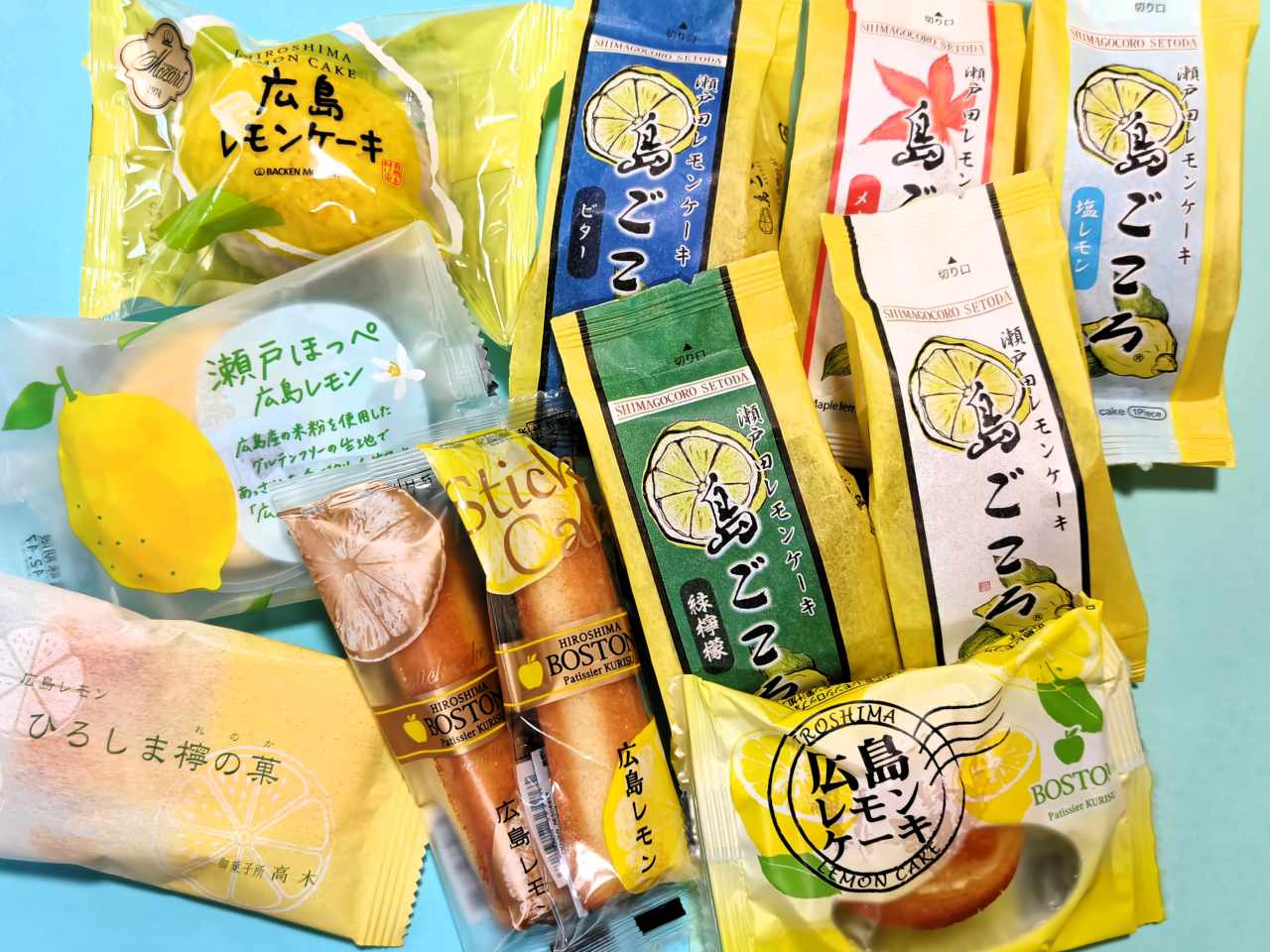 広島県広島市・広島駅「みやげ街道エキエ広島店」広島レモンケーキ（11種）4