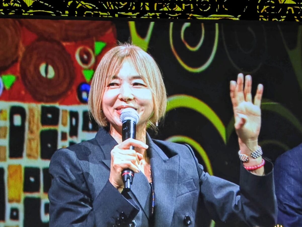 神奈川県横浜市・山下ふ頭4号上屋、2025年12月20日（土）～2026年3月31日（火）「THE MOVEUM YOKOHAMA by TOYOTA GROUP」メディア向けお披露目会（山口智子さん）