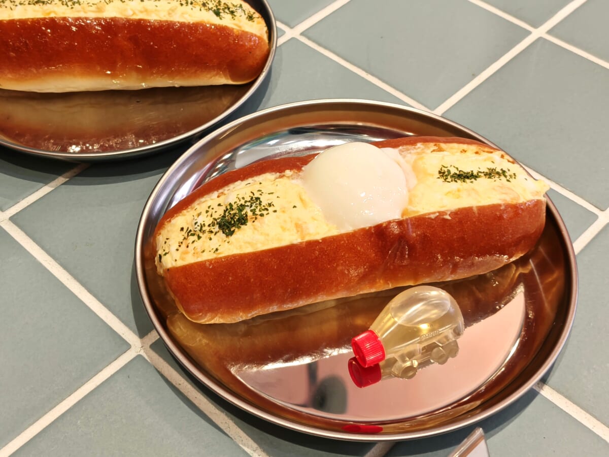 静岡県熱海市・「熱海プリンファクトリー」熱海プリンこっぺプレミアム「温泉たまごサラダ（だし付き）」