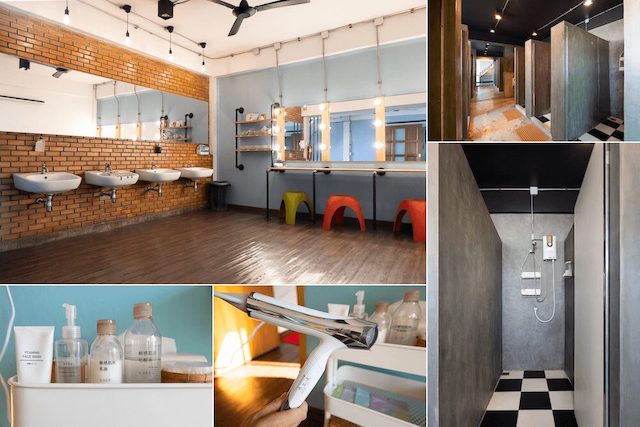 Koenji Guest House & Bar Chiang Maiの共用シャワールーム