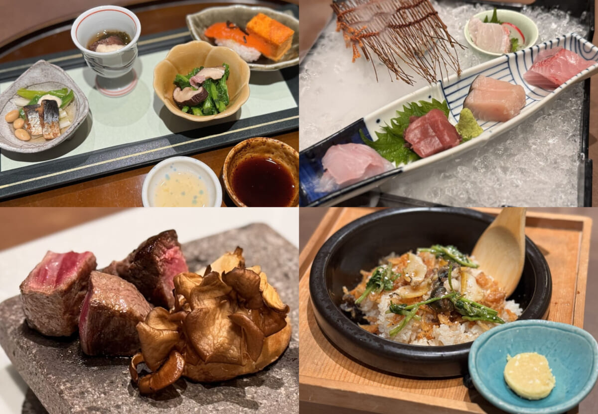 「赤沢温泉ホテル」夕食