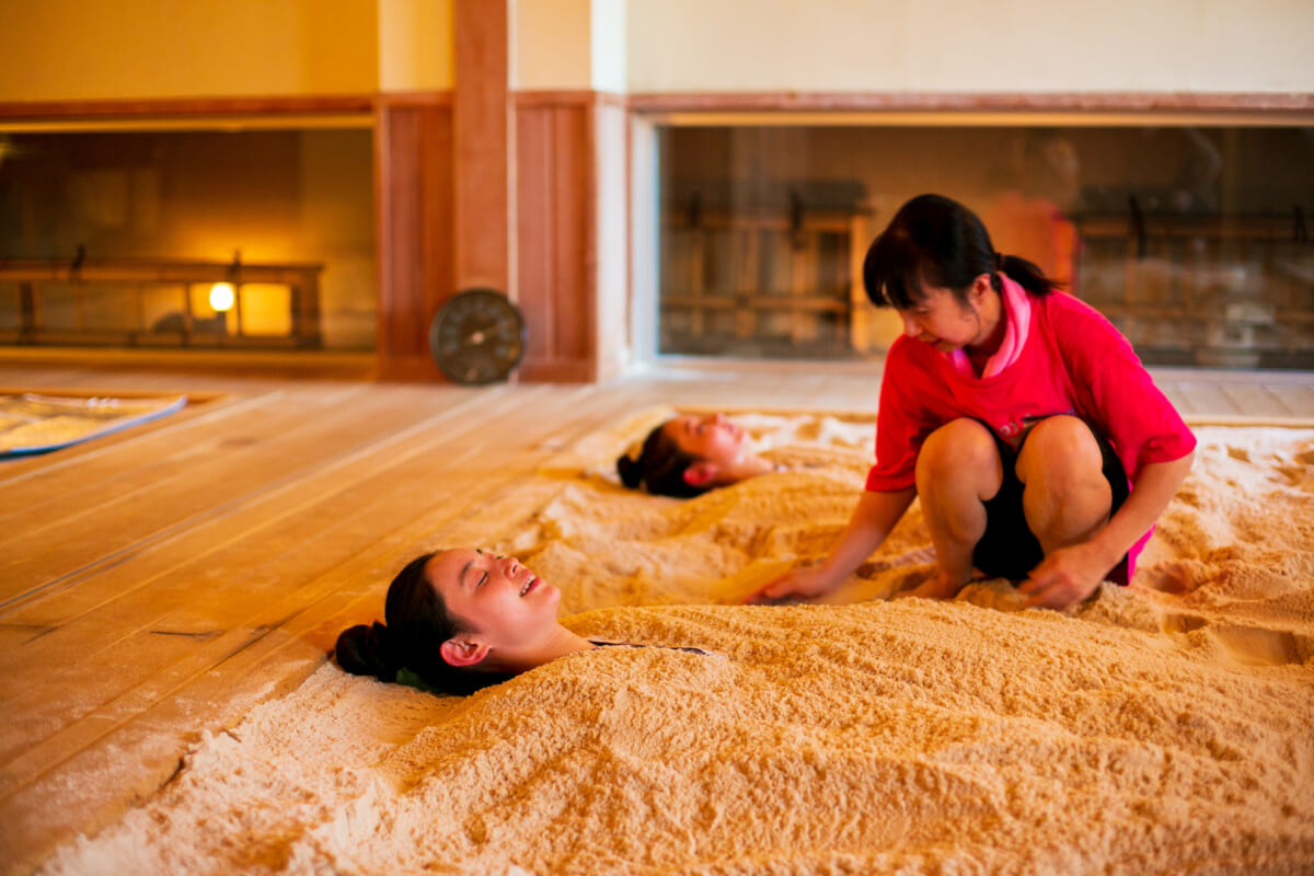 恵みの湯の砂塩風呂