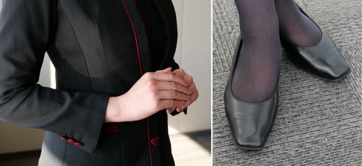 JAL インタビュー　CA 堤さん 靴磨き