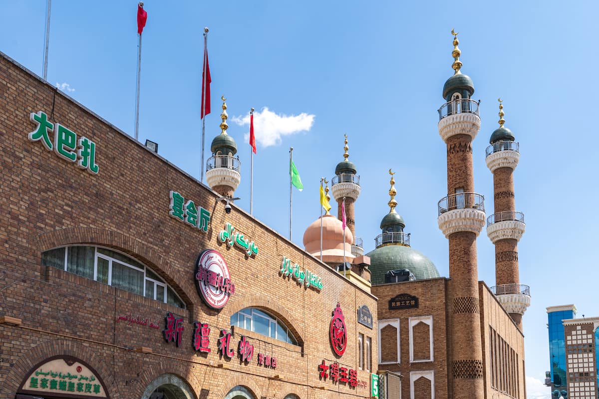 中国　ウルムチ　新疆国際大バザール