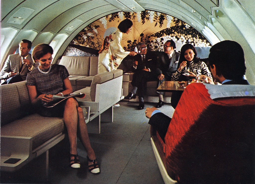 1970年 アッパーデッキ ボーイングB747型機