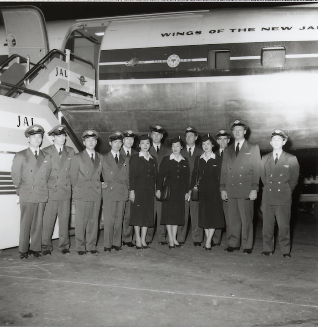 *初の国際線、東京=サンフランシスコ線開設 1954年02月02日　初便の乗員