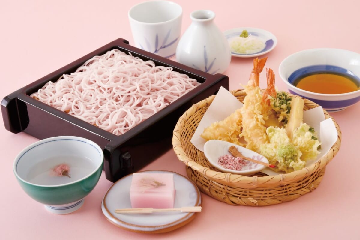 【春限定！ピンク色が美しい「さくらそば御膳」登場】東京・横浜・名古屋・梅田・広島の6店舗にて