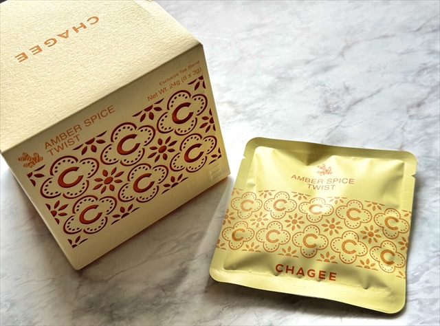 CHAGEE AMBER SPICE TWIST TEA BOX