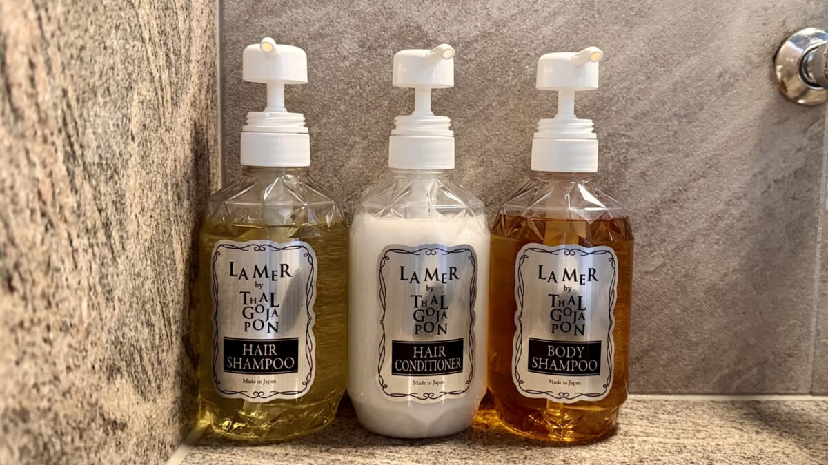 「リーガロイヤルリゾート沖縄 北谷」大浴場、女湯アメニティ