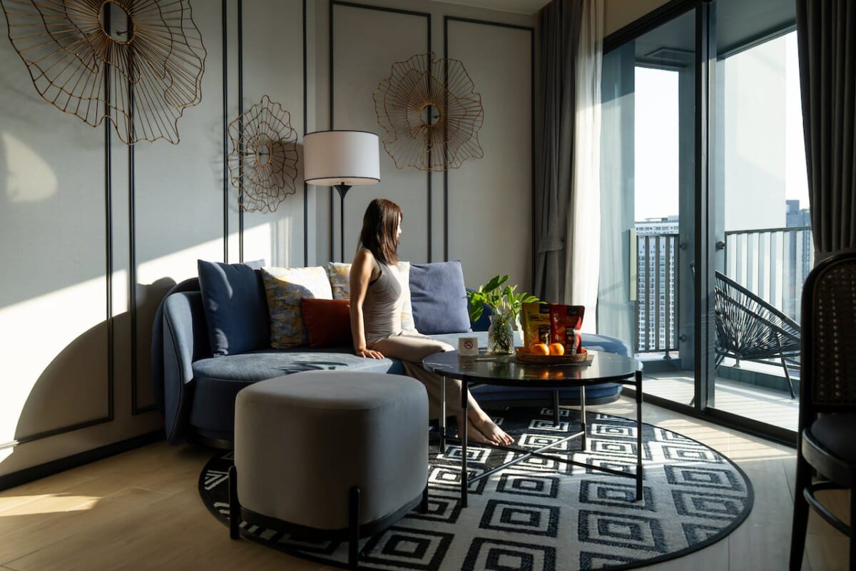 パタヤのサービスレジデンス型ホテル「サマセット パタヤ」の客室1